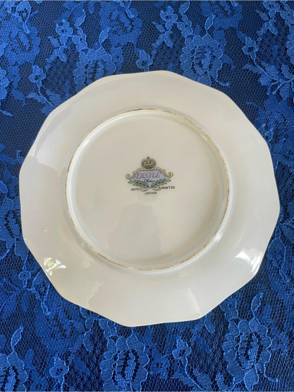 Vintage Castle China Pink Iridescent Porcelain Cup & Saucer